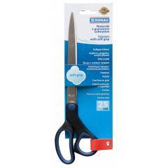 Cuttere si foarfeci Standardgraph Donau, Foarfeca otel, ergonomica, 25cm, cu rubber grip, DONAU Soft Grip - maner albastru - autograf.ro