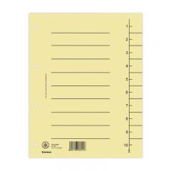 Indecsi si separatoare Han Donau, Separatoare carton manila 250g/mp, 300 x 240mm, 100/set, DONAU - maro deschis - autograf.ro