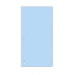 Indecsi si separatoare Han Donau, Separatoare carton pentru biblioraft, 190 g/mp, 105 x 235mm, 100/set, DONAU Duo - albastru - autograf.ro