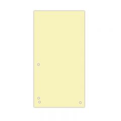 Indecsi si separatoare Han Donau, Separatoare carton pentru biblioraft, 190 g/mp, 105 x 235mm, 100/set, DONAU Duo - galben - autograf.ro