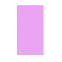 Indecsi si separatoare Han Donau, Separatoare carton pentru biblioraft, 190 g/mp, 105 x 235mm, 100/set, DONAU Duo - roz pal - autograf.ro