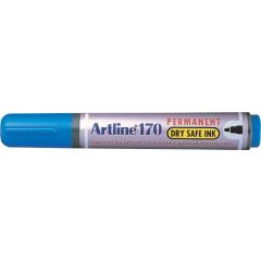 Artline, Permanent marker ARTLINE 170 - Dry safe ink, corp plastic, varf rotund 2.0mm - albastru - autograf.ro
