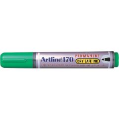 Artline, Permanent marker ARTLINE 170 - Dry safe ink, corp plastic, varf rotund 2.0mm - verde - autograf.ro