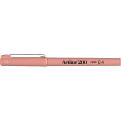Artline, Liner ARTLINE 200, varf fetru 0.4mm - piersica - autograf.ro