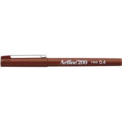 Markere, Liner ARTLINE 200, varf fetru 0.4mm - maro - autograf.ro