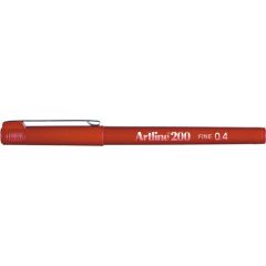 Raspundel Istetel, Liner ARTLINE 200, varf fetru 0.4mm - rosu inchis - autograf.ro