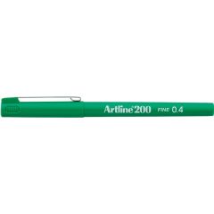 Artline, Liner ARTLINE 200, varf fetru 0.4mm - verde - autograf.ro