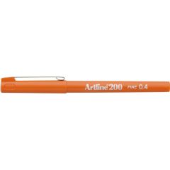 Artline, Liner ARTLINE 200, varf fetru 0.4mm - portocaliu - autograf.ro