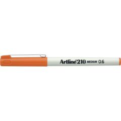 Artline, Liner ARTLINE 210, varf fetru 0.6mm - portocaliu - autograf.ro