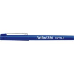 Artline, Liner ARTLINE 220, varf fetru 0.2mm - albastru - autograf.ro