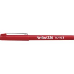 Artline, Liner ARTLINE 220, varf fetru 0.2mm - rosu - autograf.ro
