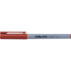 Markere, Permanent marker ARTLINE 250, corp plastic, varf rotund 0.4mm - maro - autograf.ro
