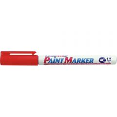 Carioci cu vopsea, Marker cu vopsea ARTLINE 440XF, corp metalic, varf rotund 1.2mm - rosu - autograf.ro