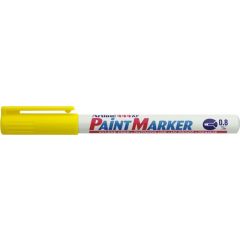 Carioci, Marker cu vopsea ARTLINE 444XF, corp metalic, varf rotund 0.8mm - galben - autograf.ro