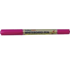 Artline, Marker pentru tabla de scris ARTLINE 541T, doua capete - varfuri rotunde 0.4mm/1.0mm - roz - autograf.ro