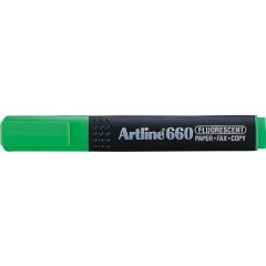Raspundel Istetel, Textmarker ARTLINE 660, varf tesit 1.0-4.0mm - verde fluorescent - autograf.ro