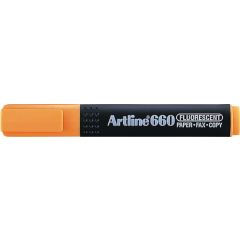 Raspundel Istetel, Textmarker ARTLINE 660, varf tesit 1.0-4.0mm - portocaliu fluorescent - autograf.ro