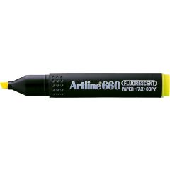 Raspundel Istetel, Textmarker ARTLINE 660, varf tesit 1.0-4.0mm - galben fluorescent - autograf.ro