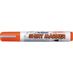 Artline, T-Shirt marker ARTLINE, corp plastic, varf rotund 2.0mm - portocaliu - autograf.ro