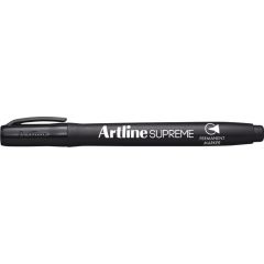 Markere Artline, Permanent marker ARTLINE Supreme, corp plastic, varf rotund 1.0mm - negru - autograf.ro