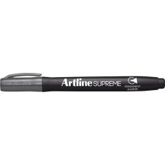 Artline, Permanent marker ARTLINE Supreme, corp plastic, varf rotund 1.0mm - gri - autograf.ro