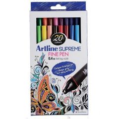 Raspundel Istetel, Liner ARTLINE Supreme, varf fetru 0.4mm, 20 culori/set - autograf.ro