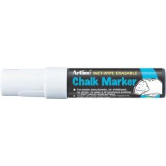 Artline, Marker cu creta ARTLINE, pentru table de scris, varf 12.0mm - alb - autograf.ro