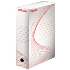 Alonje arhivare Esselte, Cutie depozitare si arhivare ESSELTE Standard, carton, 100 mm, alb - autograf.ro