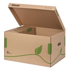Esselte, Container arhivare si transport ESSELTE Eco, cu capac, carton, natur - autograf.ro