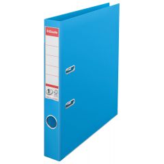 Esselte, Biblioraft Esselte No.1 Power, PP/PP, A4, 50 mm, cyan - autograf.ro