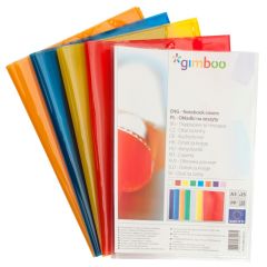 Caiete si registre Gimboo, Coperti caiete scolare A5, 25 buc/set, GIMBOO - transparent cristal - autograf.ro