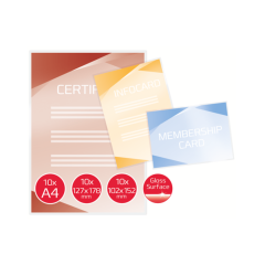 Gbc, Folie laminare GBC, la cald, set creativ, 125 mic, 30 buc/set - autograf.ro