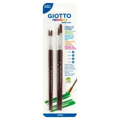 Acuarele, tempera, ulei, acrilice Giotto, Set 4 pensule/blister (nr.3-4-5-8), GIOTTO Art 400 - autograf.ro