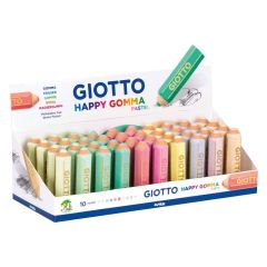 Giotto, Radiera in forma de creion colorat pastel, 65mm x D15mm, GIOTTO Happy Gomma - autograf.ro