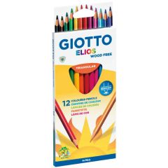 Carioci Giotto, Creioane colorate, cutie carton, 12 culori/cutie, GIOTTO Elios - autograf.ro