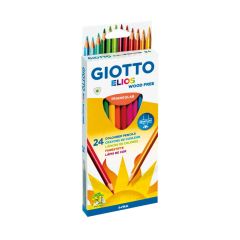Carioci Giotto, Creioane colorate, cutie carton, 24 culori/cutie, GIOTTO Elios - autograf.ro