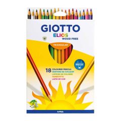 Carioci Giotto, Creioane colorate, cutie carton, 18 culori/cutie, GIOTTO Elios - autograf.ro