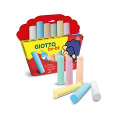 Giotto, Creta colorata, 6 buc/cutie, testata dermatologic,  GIOTTO be-be - autograf.ro