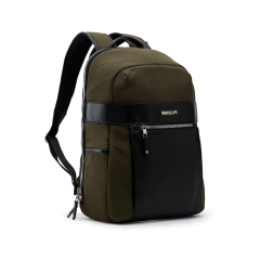 Genti copii Bestlife, Geanta BESTLIFE Alya, 29x39x6cm, compartiment laptop si tableta 14.1 inch, maro/negru - autograf.ro