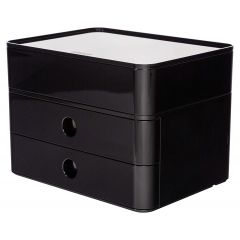 Tavite documente Han, Suport cu 2 sertare + cutie ustensile HAN Allison Smart Box Plus - negru jet - autograf.ro
