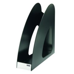 Creativitate la birou Han, Suport vertical plastic pentru cataloage HAN Twin - negru - autograf.ro