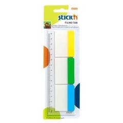 STICK'n  , Stick index plastic transp. cu margine color 37 x 50 mm, 3 x 10file/set, Stick