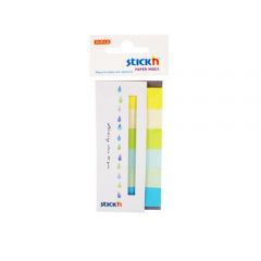 STICK'n  , Stick index hartie color 45 x 15 mm, 6 x 30 file/set, Stick