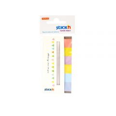 STICK'n  , Stick index hartie color 45 x 15 mm, 6 x 30 file/set, Stick