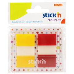 STICK'n  , Film index autoadeziv 45 x 25mm, 2 x 20 file, dispenser, Stick