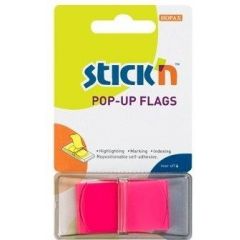 STICK'n  , Film index autoadeziv 45 x 25mm, 50 file/set, cu dispenser, Stick
