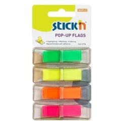 STICK'n  , Film index autoadeziv 45 x 12mm, 4 x 40 file/set, cu dispenser, Stick