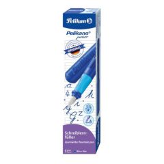 Stilou Pelikan, STILOU PELIKANO JUNIOR, PENITA A, GRIP ERGONOMIC, PENTRU DREPTACI, CULOARE ALBASTRU, IN CUTIE DE CARTON - autograf.ro