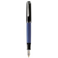 Stilou caligrafic, STILOU SOUVERAN M405 M,PENITA AUR 14K PLACAT CU PALADIU,CORP NEGRU-ALBASTRU - autograf.ro