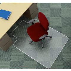 Covorase protectie, Covoras PVC transparent, protectie mocheta, 120 x 90cm - cu limba, Q-connect - autograf.ro